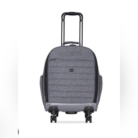 lug Handbags - NWT Lug “Porter Wheelie” Carry On Wheeled Luggage Suitcase GRAY